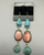 Turquoise and spiny oyster earrings