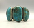 Large turquoise stone cuff