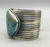 Large turquoise stone cuff