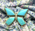 Turquoise butterfly ring