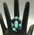 Multi stone cluster ring