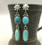 Turquoise dangle earrings