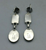 Spiny oyster and turquoise dangle earrings