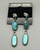 Double dangle turquoise earrings