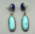 Lapis and turquoise earrings