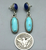 Lapis and turquoise earrings
