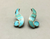 Channel inlay turquoise necklace set