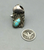 Turquoise flower pot design ring size 5