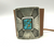 Coolidge Nez Ketoh or Bowguard brown leather and turquoise