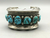 Vintage turquoise nugget style cuff