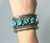 Vintage turquoise nugget style cuff