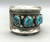 Vintage turquoise nugget style cuff
