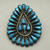 Petit point cluster pin/brooch