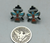 Knifewing post earrings