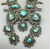 Turquoise Squash Blossom, Sterling Silver, Vintage