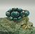 Bracelet, cuff, turquoise, sterling silver