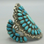 Turquoise cluster bracelet