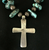 Carlin turquoise and sterling silver cross necklace and earrings