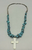 High grade turquoise and cross necklace