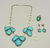 Elle Curley Jackson Turquoise Necklace Set