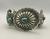 Sterling silver and turquoise concho belt