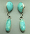 Turquoise teardrop earrings