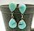 turquoise dangle earrings
