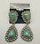 Green turquoise dangle earrings