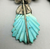 Rare carved turquoise necklace