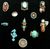 10 vintage rings