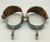 Turquoise inlay spurs with beaded straps