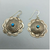 earrings, sterling silver, turquoise, handmade