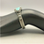 #8 turquoise, bracelet, cuff, sterling silver, signed,