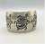 HOPI, Native American, sterling silver, overlay, turtle cuff bracelet, signed