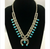 squash blossom necklace, turquoise, sterling silver, hallmarked Doris Smallcanyon, vintage