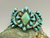 Turquoise cluster bracelet