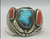 Bisbee turquoise and coral bracelet
