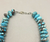 Turquoise disc necklace