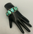 Natural turquoise and sterling silver bracelet