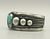 Natural turquoise and sterling silver bracelet