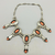 coral shadowbox necklace set