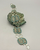 Petit point cluster concho belt