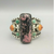 Vernon Begaye, Navajo, bracelet, sterling silver, rhodonite, spiny oyster, turquoise, modern, signed