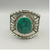 chrysocolla, sterling silver, vintage, signed
