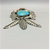 turquoise, coral, claw, sterling silver, necklace, hallmarked
