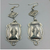 vintage,  concho belt, necklace and earring set, sterling silver, repousse