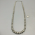 Navajo pearls, necklace, sterling silver