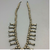 squash blossom necklace, sand cast naja, turquoise, sterling silver, vintage