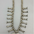 squash blossom necklace, sand cast naja, turquoise, sterling silver, vintage