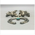 squash blossom necklace, blue gem turquoise sterling silver, vintage
